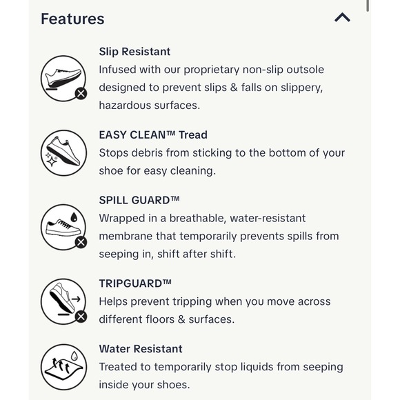 NIB Shoes For Crews Womens Course Black Slip Resistant Work Shoes Sz 9.5 M - Picture 4 of 12